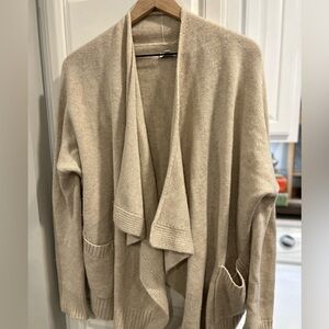 Vince Beige Open Front Cardigan